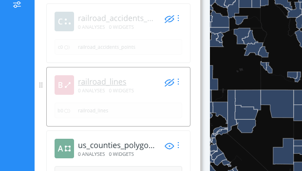 Show polygon layer only