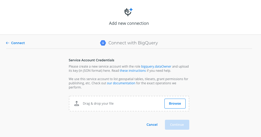 bigquery service account